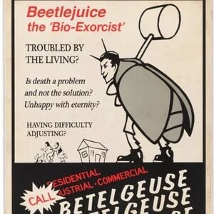 Beetlejuice Movie Prop Halloween Decor Advertisement